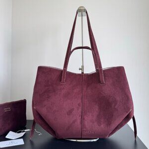 Polene Tote Bag Burgundy Medium